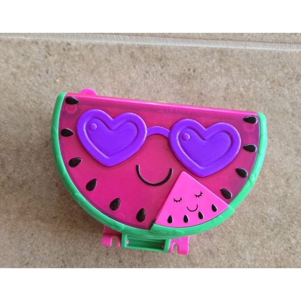 Polly Pocket Watermelon Pool Party  Compact Doll Some Accessories Melon